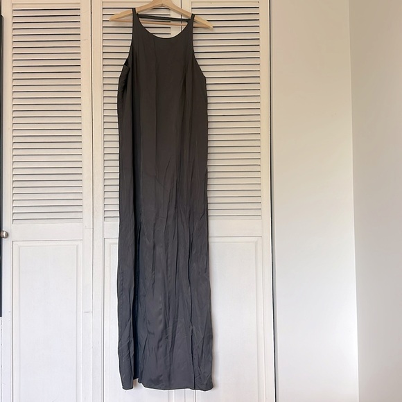 Grey Pink Stitch Dress - Picture 1 of 4